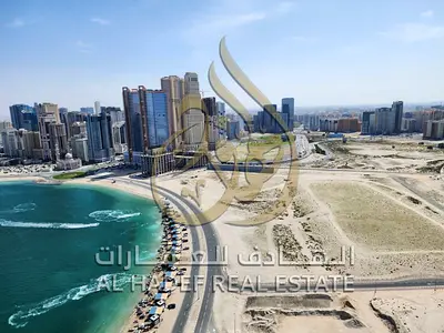 Sea View 1 Bedroom Apartment for Rent in Al Mamzar, Sharjah | Balcony with Direct Sea View + Laundry Room + 2 Bathrooms | Parking, Gym & Swimming Pool