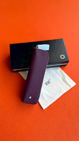 Mont Blanc 1-PEN POUCH WITH ZIP IN SARTORIAL LEATHER With Original Packaging