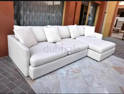 Crateballer L Shape Sofa Beige Excellent condition