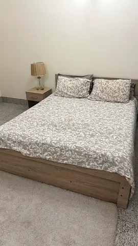 Queen Bedroom Set – Bed, Wardrobe, Side Table, Lamp  Rug