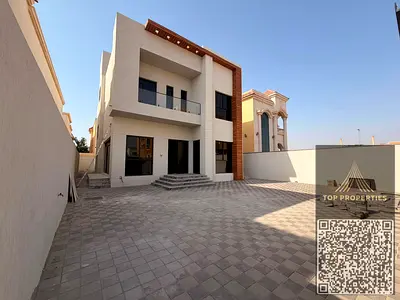 For sale | Luxury villa | 5 bedrooms | Ground + first + roof | Ajman, freehold for all nationalitie