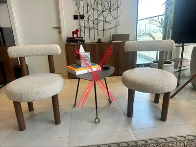 Set of 2 chairs like new (without the table) AVAILABLE