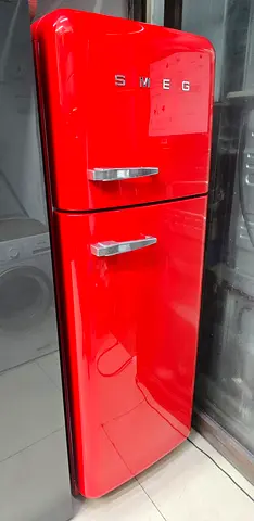 Red SMEG Retro Refrigerator - Good Condition, Double Door