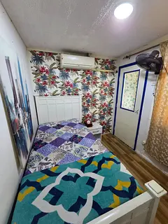 (Female)Small Private Room with attached Bathroom and common private backyard(Catholic only)