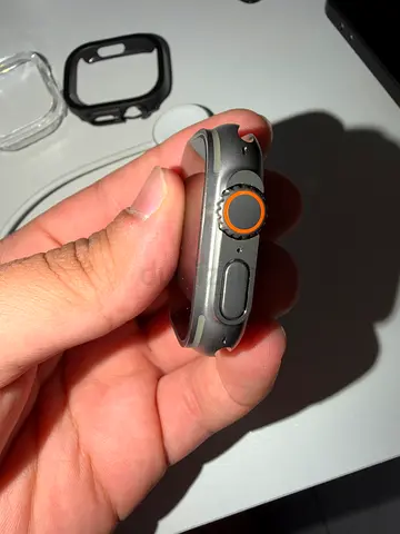 Apple Watch Ultra new finish (used) - Space Black Titanium with orange action button