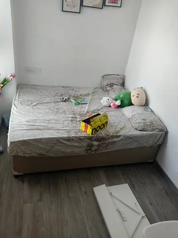 Double bed and mattress