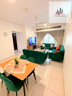Sharjah, New Muwailih, two-bedroom apartment, hall, kitchen, two bathrooms and balcony