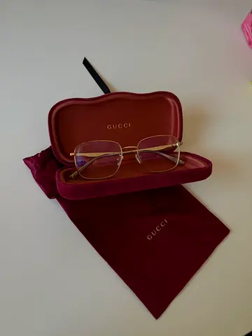 Gucci eyeglasses with original case and pouch - gently used