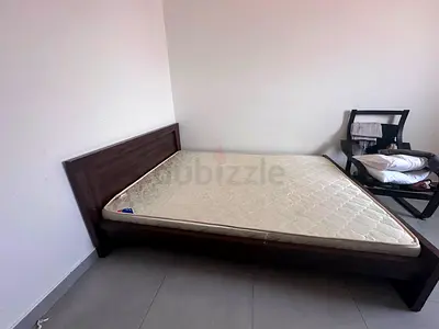 Double bed frame with mattress - good condition
