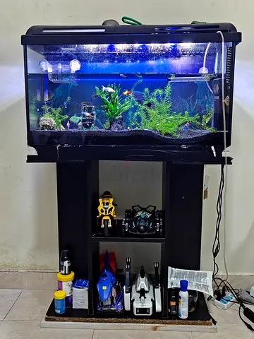 120L Complete Home Aquarium Kit with Stand, LED Light and Accessories