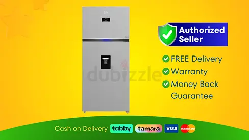 Beko 650L Double Door Refrigerator with Water Dispenser | Brand New | 12 Month Warranty | FREE  Deli