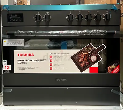 New Toshiba Cooking Range 90x60Cm Cooker with Screen Design RQ1-90MG5GE(GR) with Box