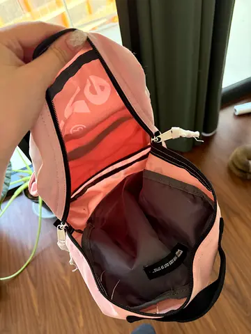 Light pink casual backpack - used, good condition