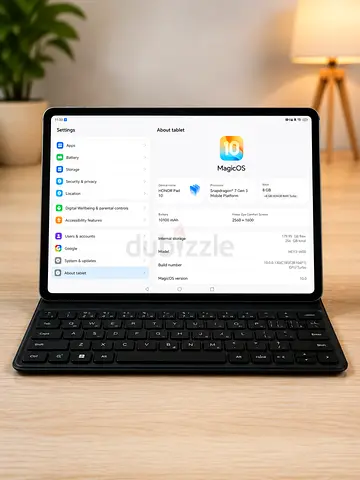 Honor Pad 10 tablet with keyboard case — excellent condition