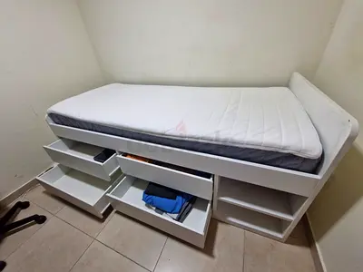 Bed IKEA SLAKT Mattress IKEA VADSO Mattress Topper IKEA TALGJE