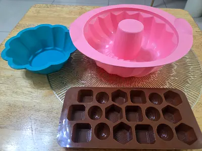 Silicone Cake Mould 🎂 🥮 ( Set of Three)