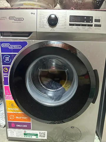 Front load washing machine, good working condition, 6 kg