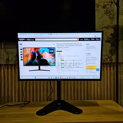 Samsung LU32J590UQRXEN 32 4K UHD Monitor | Universal Stand | Free Delivery UAE