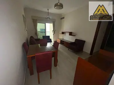 A fully furnished one-bedroom apartment is available for annual rent in Al Jurf 2, Ajman. Located in a new and very clean residential building, the ap