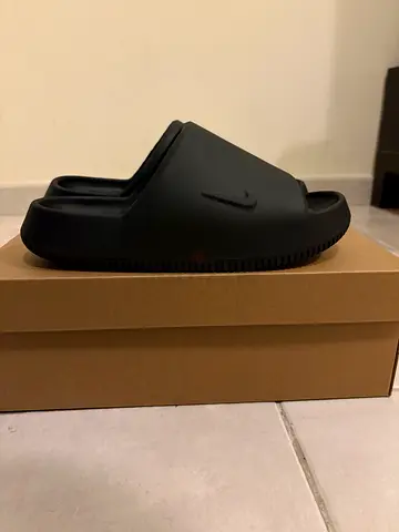 NEW Nike Calm Slides 2.0 Black/Noir