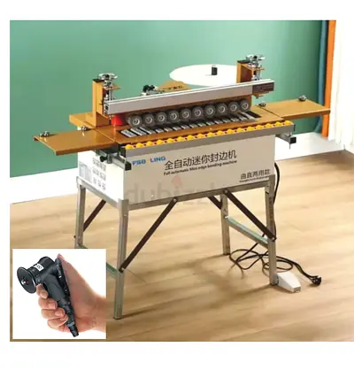 Semi Automatic PVC Edge Banding Machine with Handheld Trimmer - Used