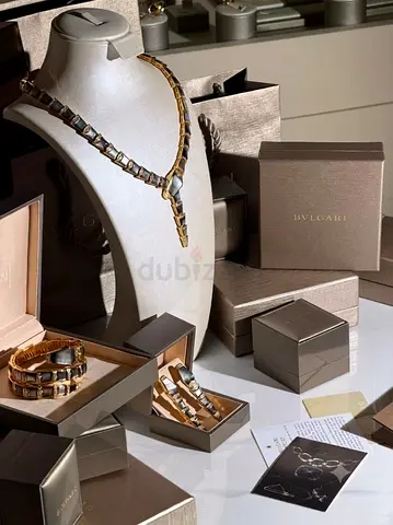 Bvlgari Serpenti Viper Style Necklace and Bracelet Set