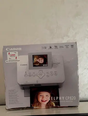Canon Selphy CP820 Compact Photo Printer -, Box Included