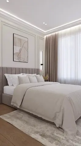Brand New Double Size Panel Line Bed Frame With Mattress. Premium Quality Double Size Bed Frame