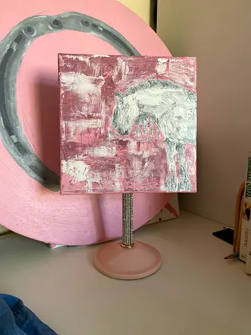 Small white horse painting I did myself✨