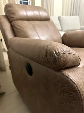 Danube home Comfortable Beige Recliner Armchair - Good Condition
