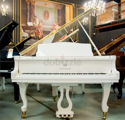 Heinrich HGP-152W WSP Grand Piano Curly Legs - White