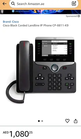 Cisco CP-8811 K9 Corded IP Desk Phone - Good Working Condition
