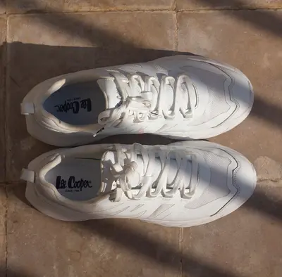 Le Cooper White Shoes