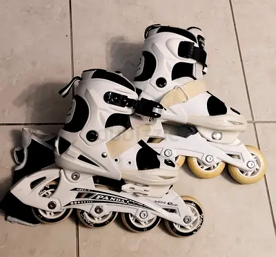 Panda Inline Roller Skates White and Black