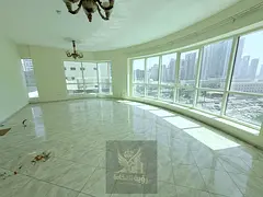 A fantastic opportunity to rent a spacious three-bedroom apartment in Al Majaz 3, located in a prime