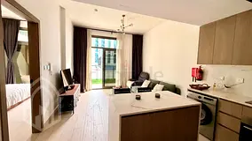 1BR Furnished | Pool & Courtyard View | Laya Heights Dubai Studio City