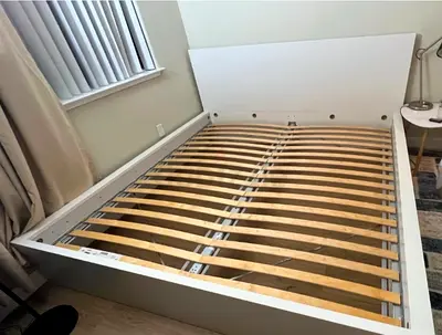 Ikea Malm bed with mattress queen size
