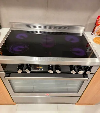 Free Delivery- Hoover Latest Model 5-Burner Electric Ceramic Cooking Range 90x60 CM