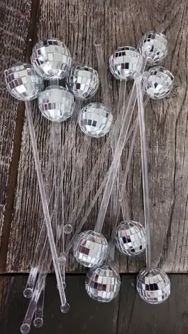 12 Disco ball stick for parties