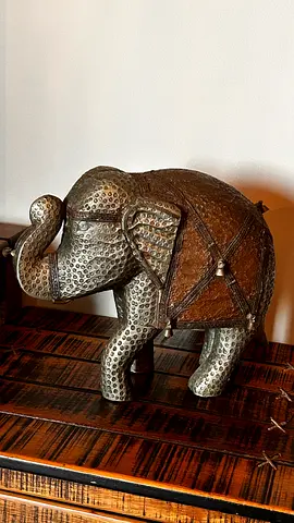 Handcrafted Metal Decorative Elephant Statue