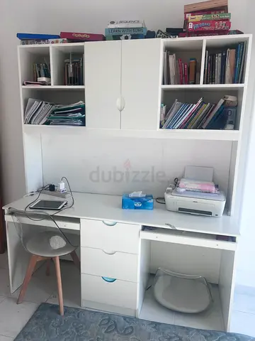 Custom made study table with ample storage