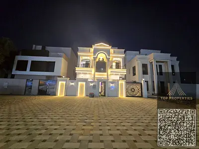 A brand new, luxurious, classic villa for sale in Al Helio 2, Ajman. Freehold ownership for all nat