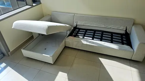 Ikea vimle L shape sofa bed with mattress