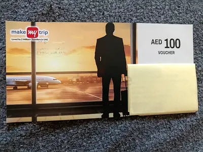 Flight voucher worth 100dhs