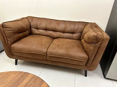 Okha 3+2 Seater Sofa - Brown coffee table Used, Good Condition