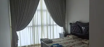 Executive master bedroom with attached bathroom
