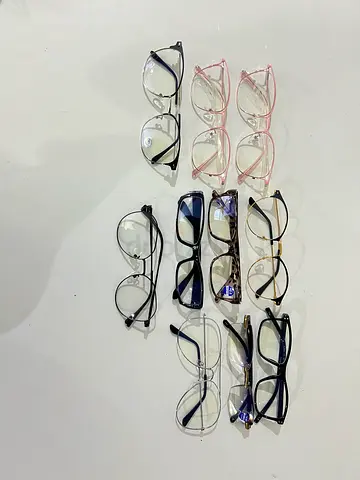 Collection of 10 Mixed Eyeglass Frames - Assorted Styles (Used)