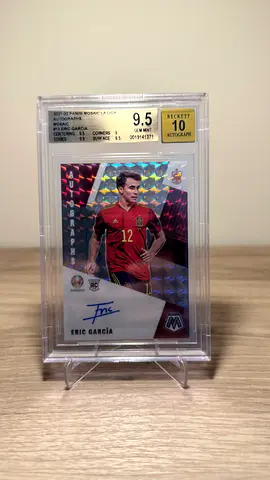 2021-22 Panini Mosaic La Liga ERIC GARCIA #13 RC Rookie Silver Auto BGS 9.5
