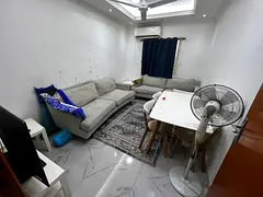 Excellent opportunity: Two bedrooms and a living room, fully furnished, with split air conditioning.