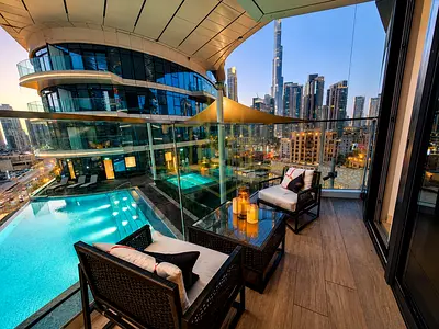 Burj Khalifa View | 1BR Apartment | Furnished | Imperial Avenue